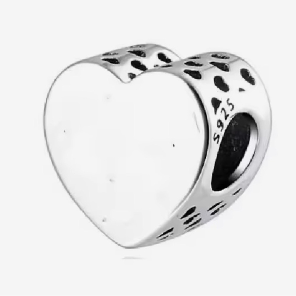 .925 Silver Heart Charm